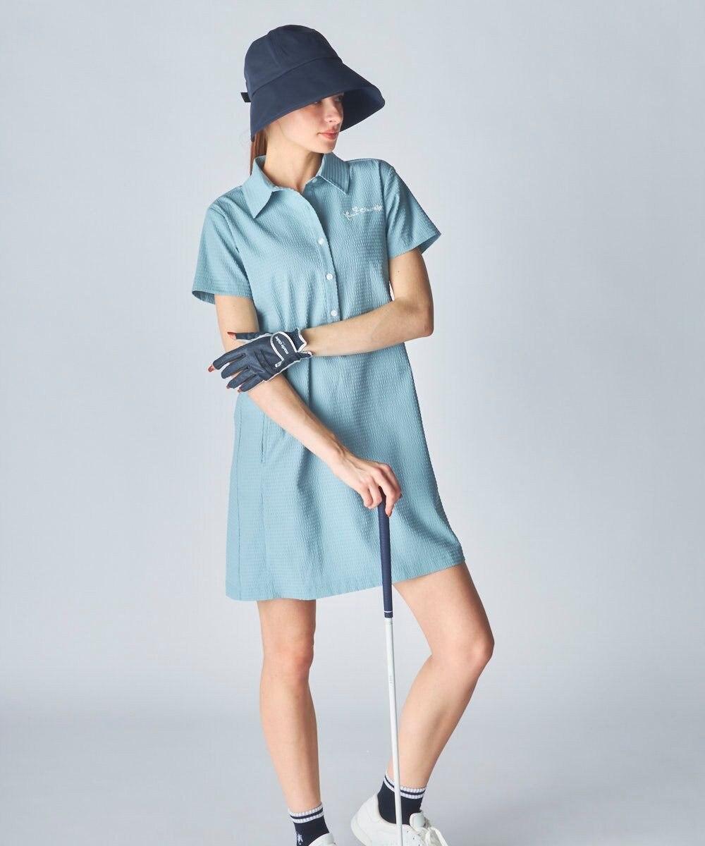 FILA GOLF／marie claire 【marie claire SPORT】 ストレッチサッカーワンピース 