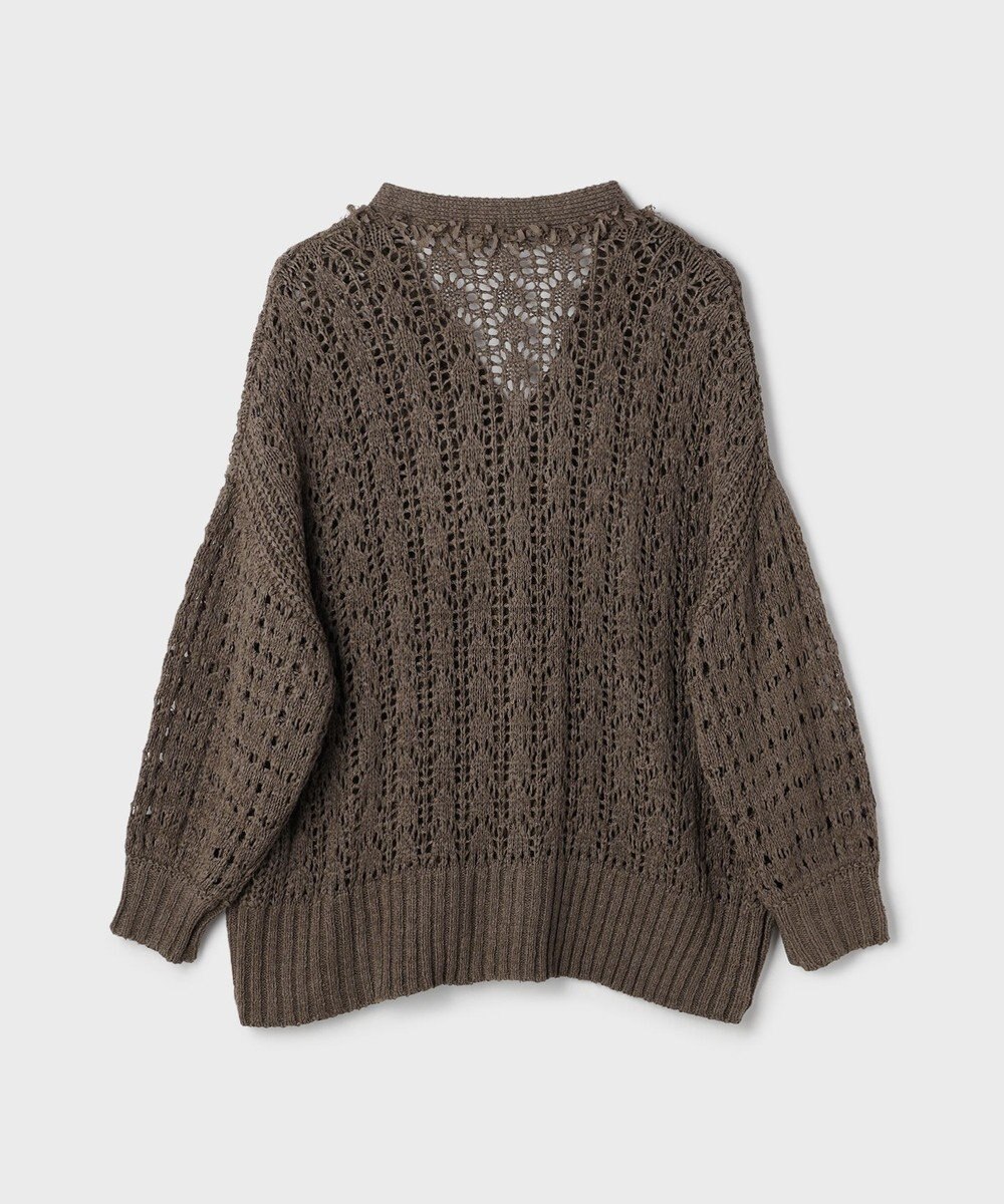 GRACE CONTINENTAL zipミドルニットカーディガン 