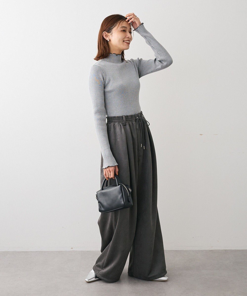 Green Parks ・ＡＮＤＳＥＡＲＣＨ　メランジリブハイネックニット 