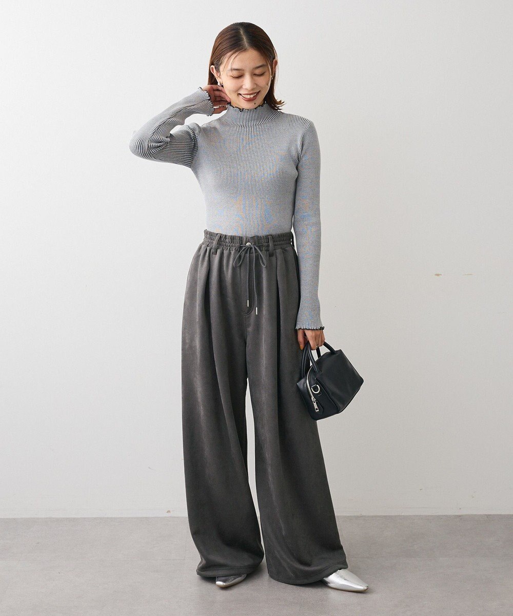 Green Parks ・ＡＮＤＳＥＡＲＣＨ　メランジリブハイネックニット 