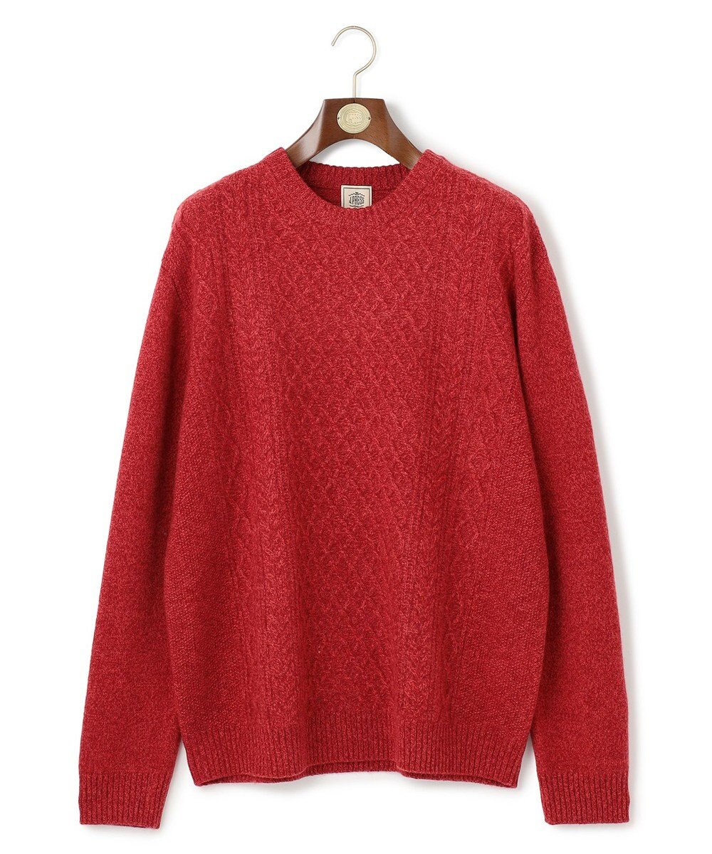 J.PRESS MEN 【KING SIZE】【Cash Lamb’s wool】ケーブルニット / クルー 