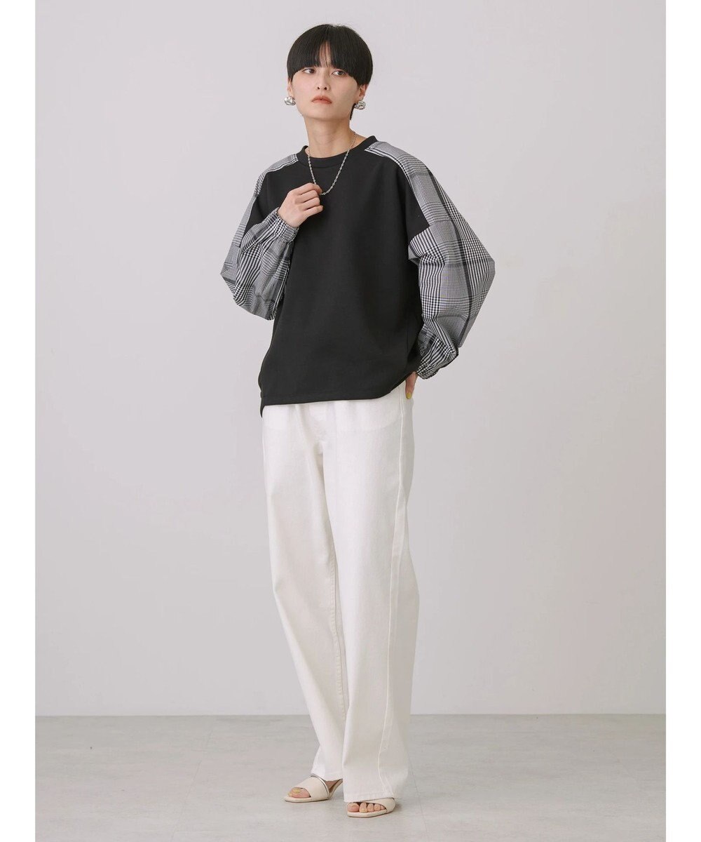 AMERICAN HOLIC イージーケア異素材ポンチプルオーバー 