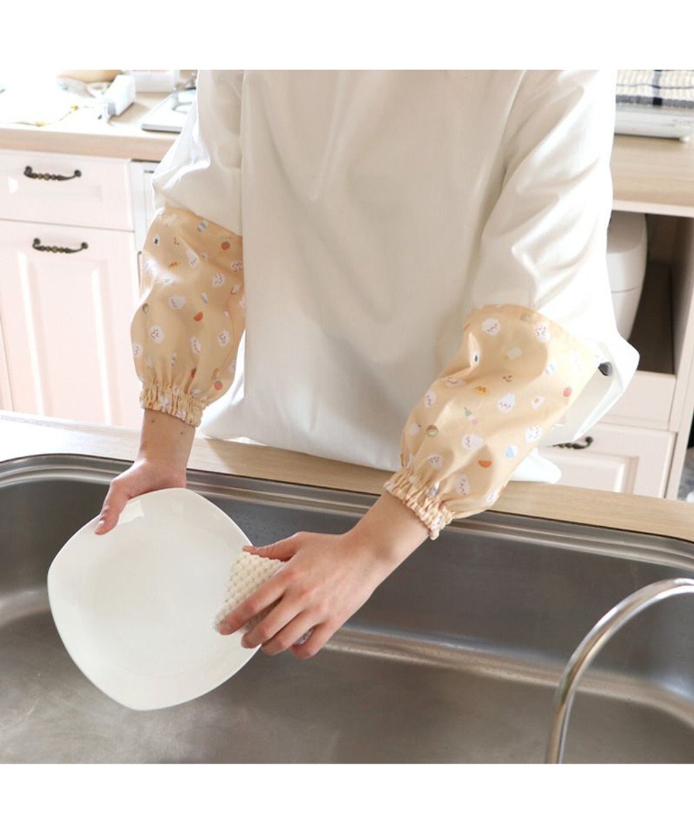 Mother garden しろたん キッチン用アームカバー 《食いしん坊柄》 レディース フリーサイズ 