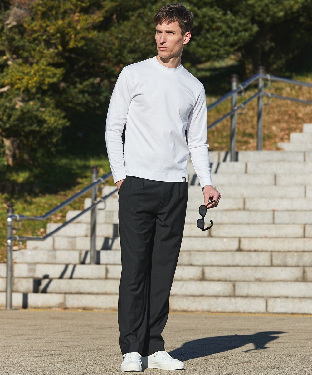 GOTAIRIKU カジュアルセットアップ対応【洗える/ストレッチ】YUNSA リラックストラウザーズ 