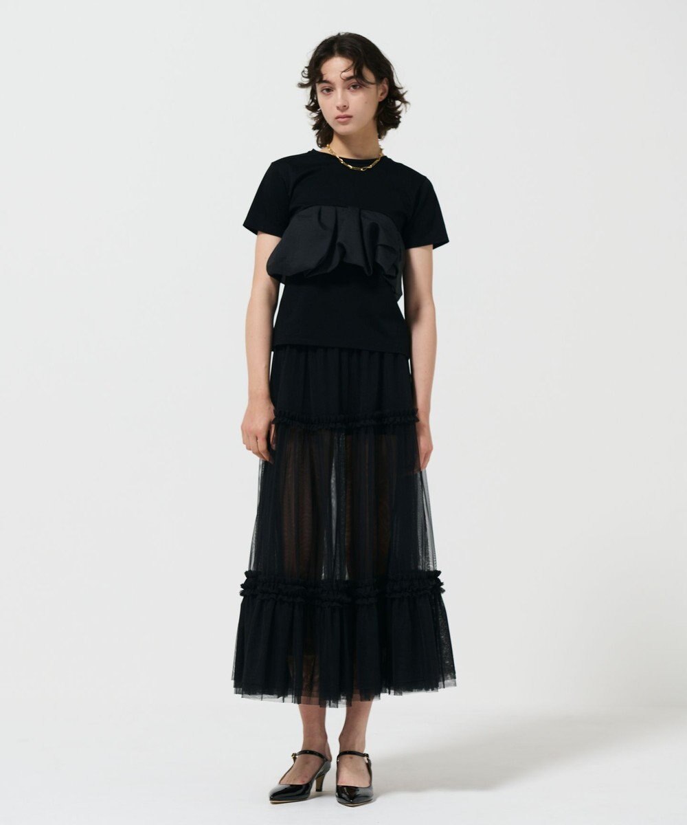 GRACE CONTINENTAL アシメフリルT 