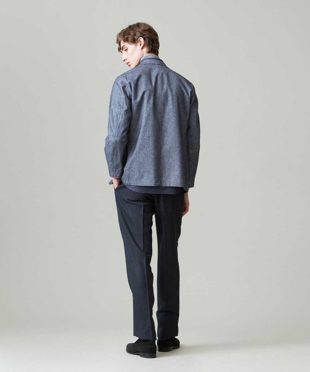 J.PRESS MEN 【ウォッシャブル可】トリートメントウール ストレッチフランネル スラックス 