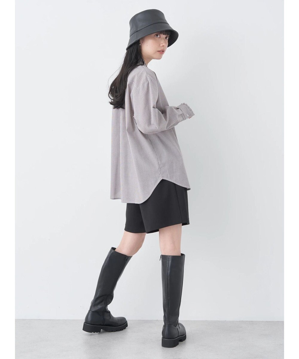 earth music&ecology スタンドフリルシャツ 