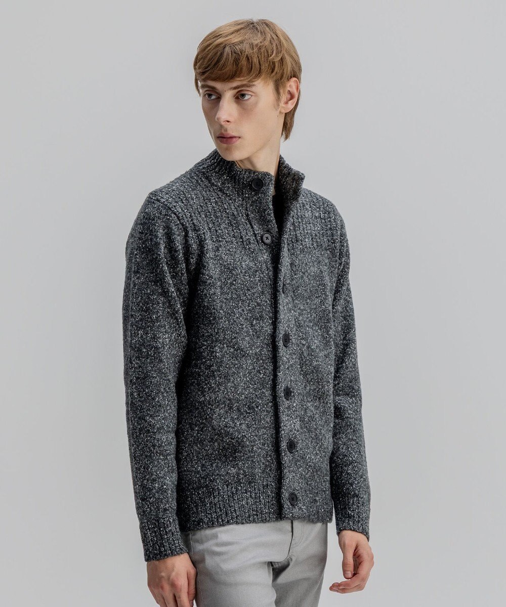 JOSEPH HOMME 【WEB・一部店舗限定  】 シャギーメランジ　ハイネックカーディガン 