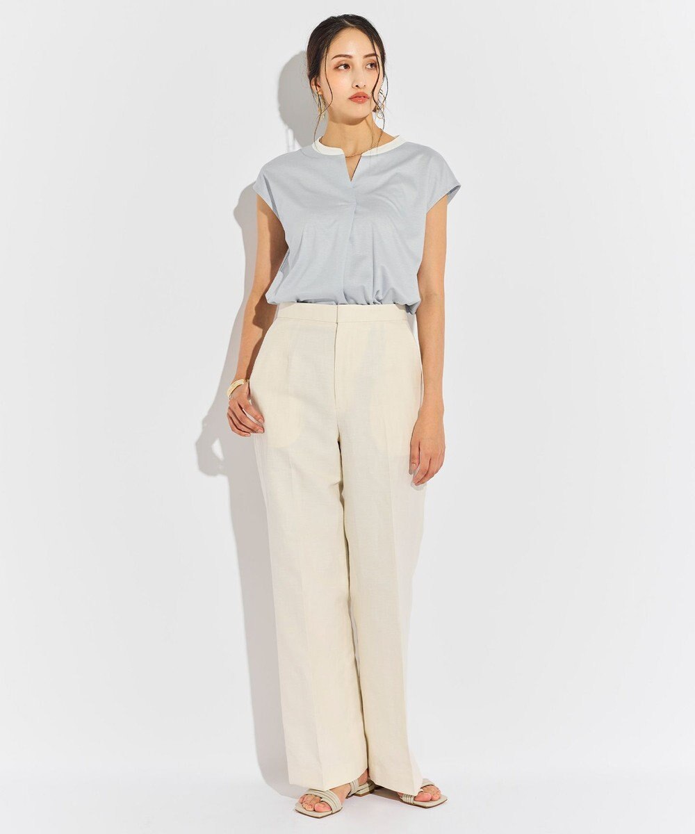 BEIGE， 【WEB限定】AUBIN / バイカラートップス 