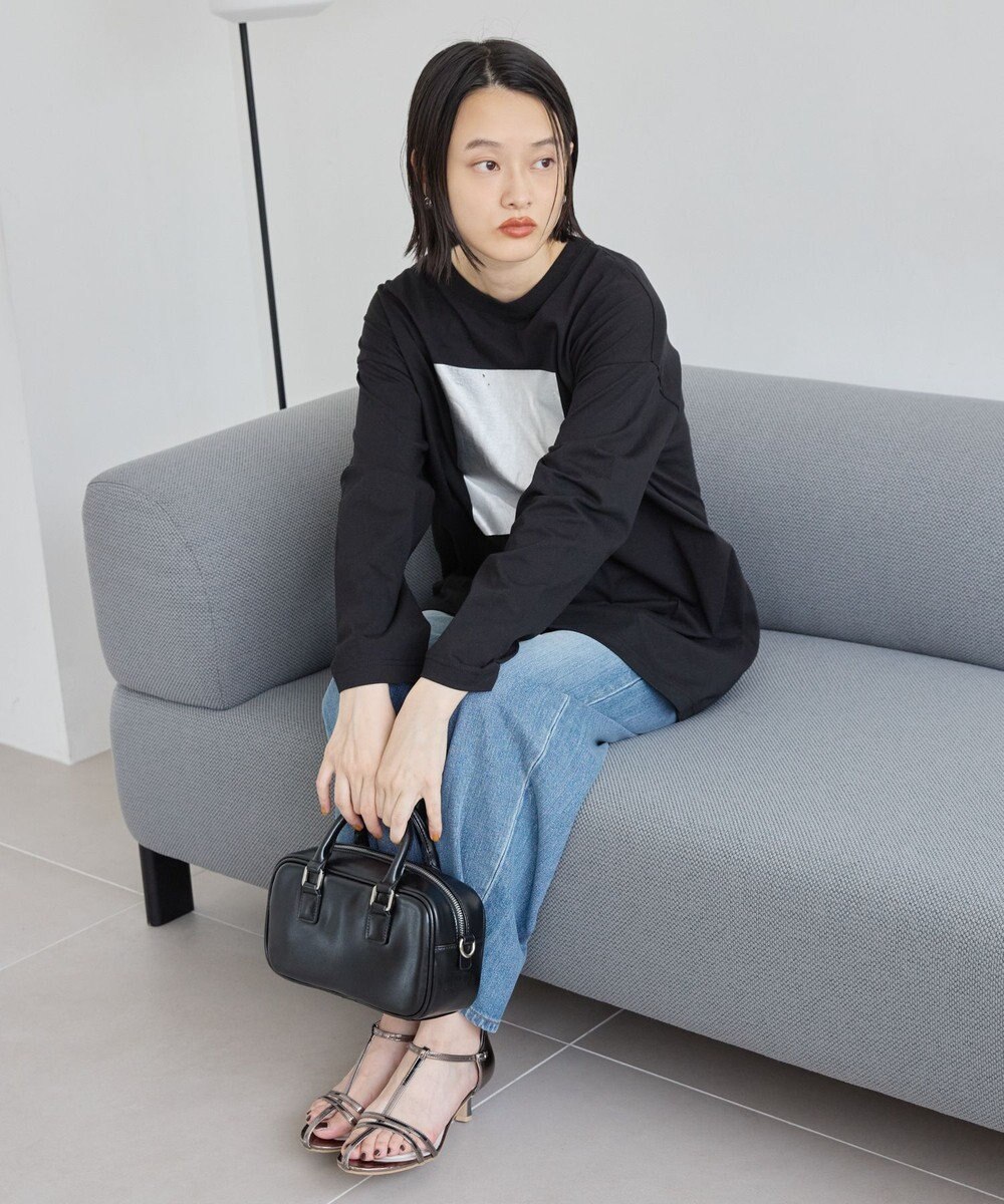 AMERICAN HOLIC ボックス箔プリントロングTシャツ 