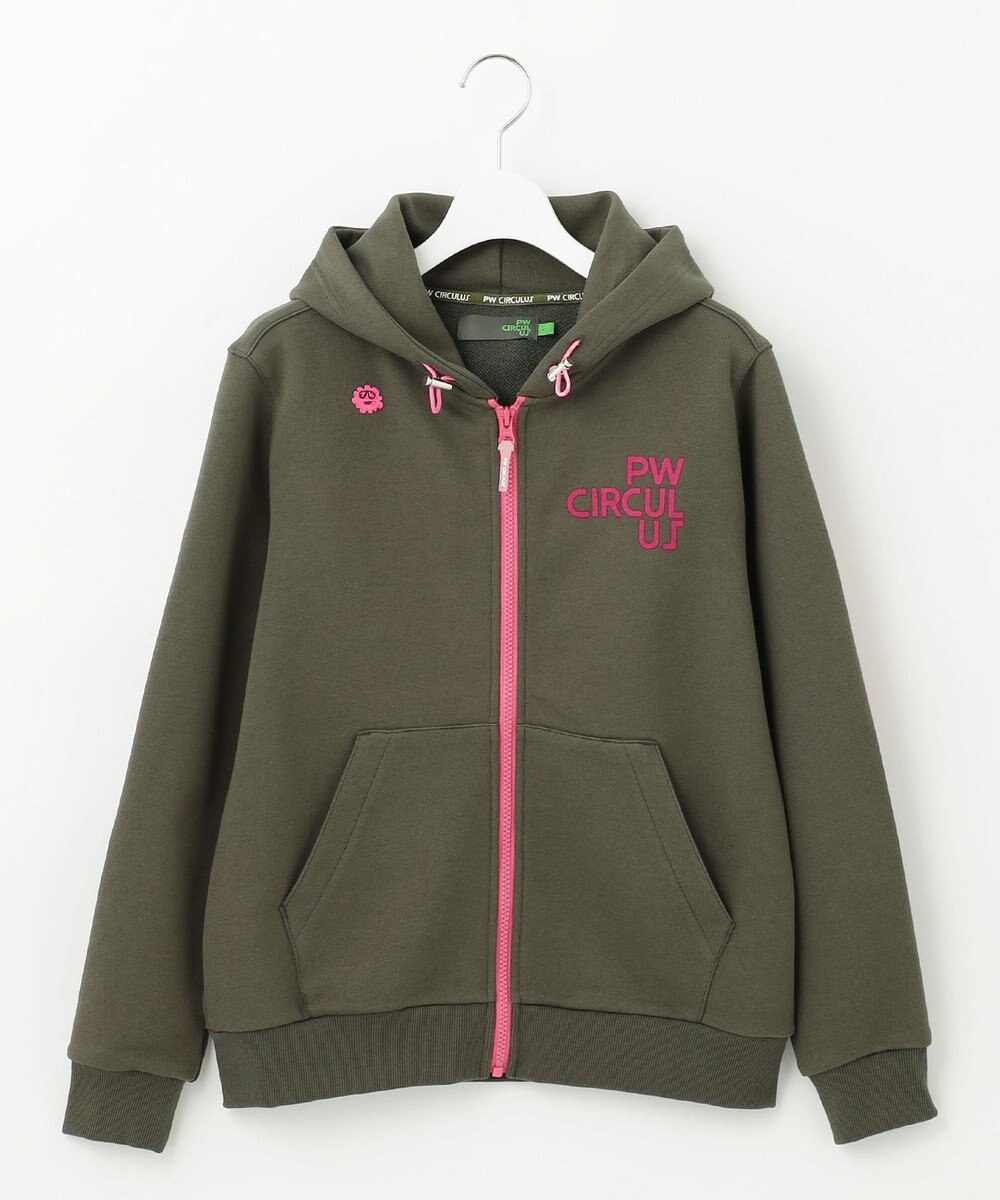 PW CIRCULUS 【WOMEN】アスレジャー 裏毛 ジップアップ パーカー 