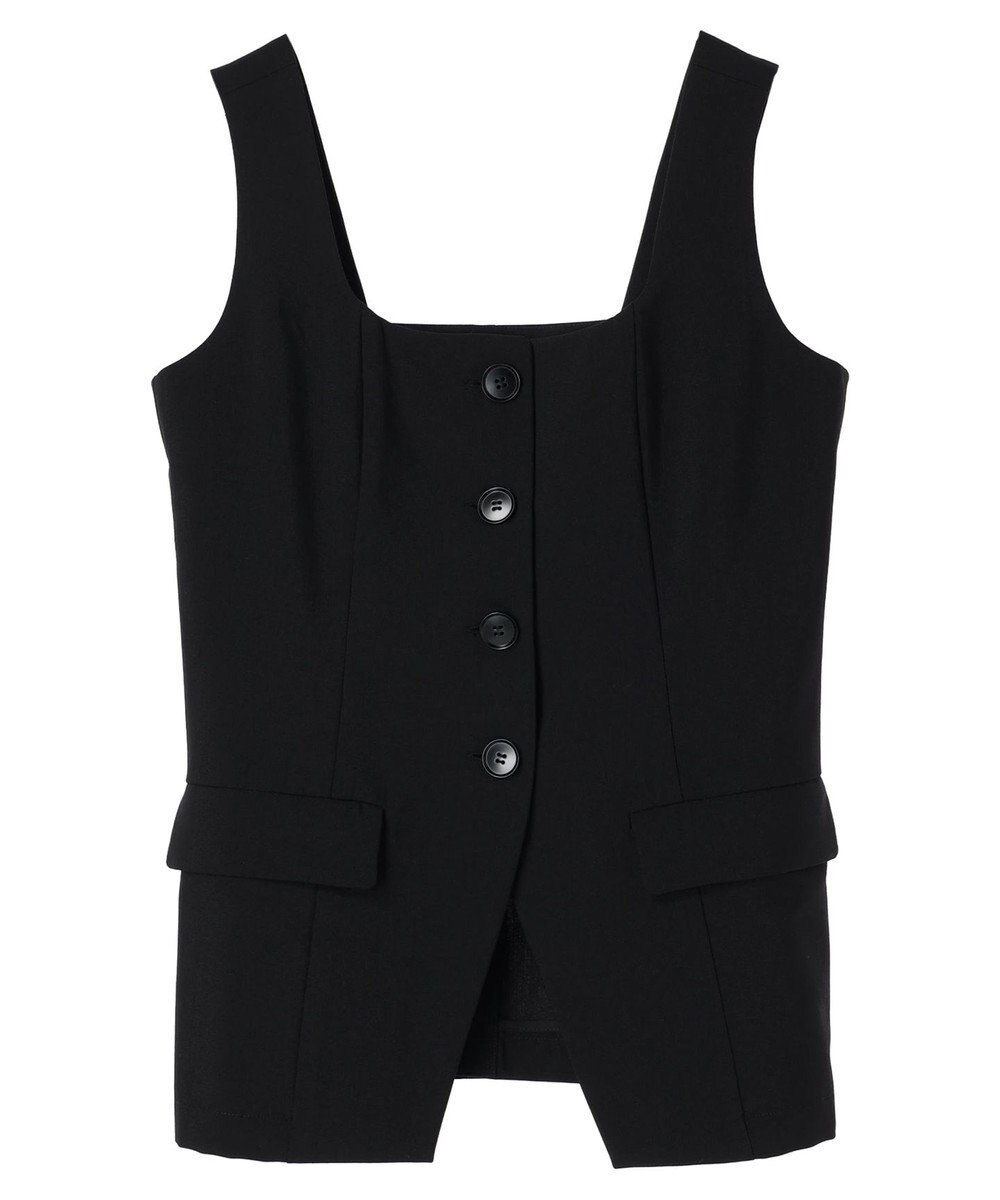 YECCA VECCA リネンライクビスチェベスト 