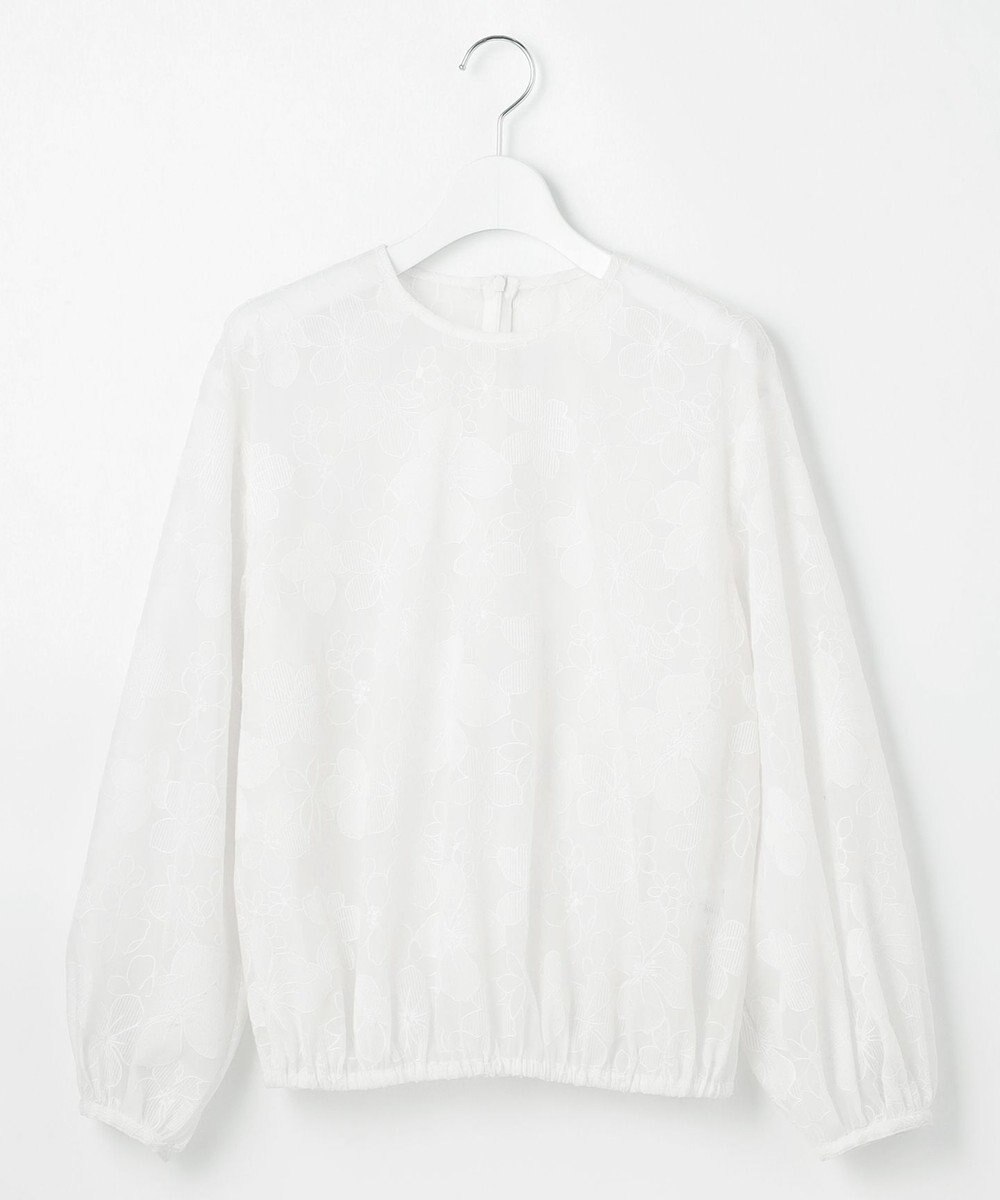 23区 【R(アール)】エンブロイダリーオーガンザ ブラウス 