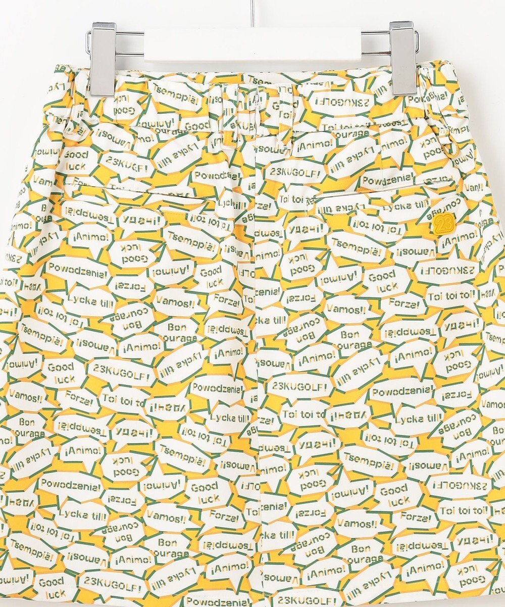 23区GOLF 【WOMEN】【吸水速乾/UVカット】YELL総柄プリントスカート 