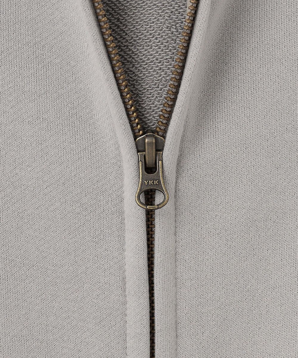 J.PRESS YORK STREET 【UNISEX】フルジップ裏毛ロゴパーカー 