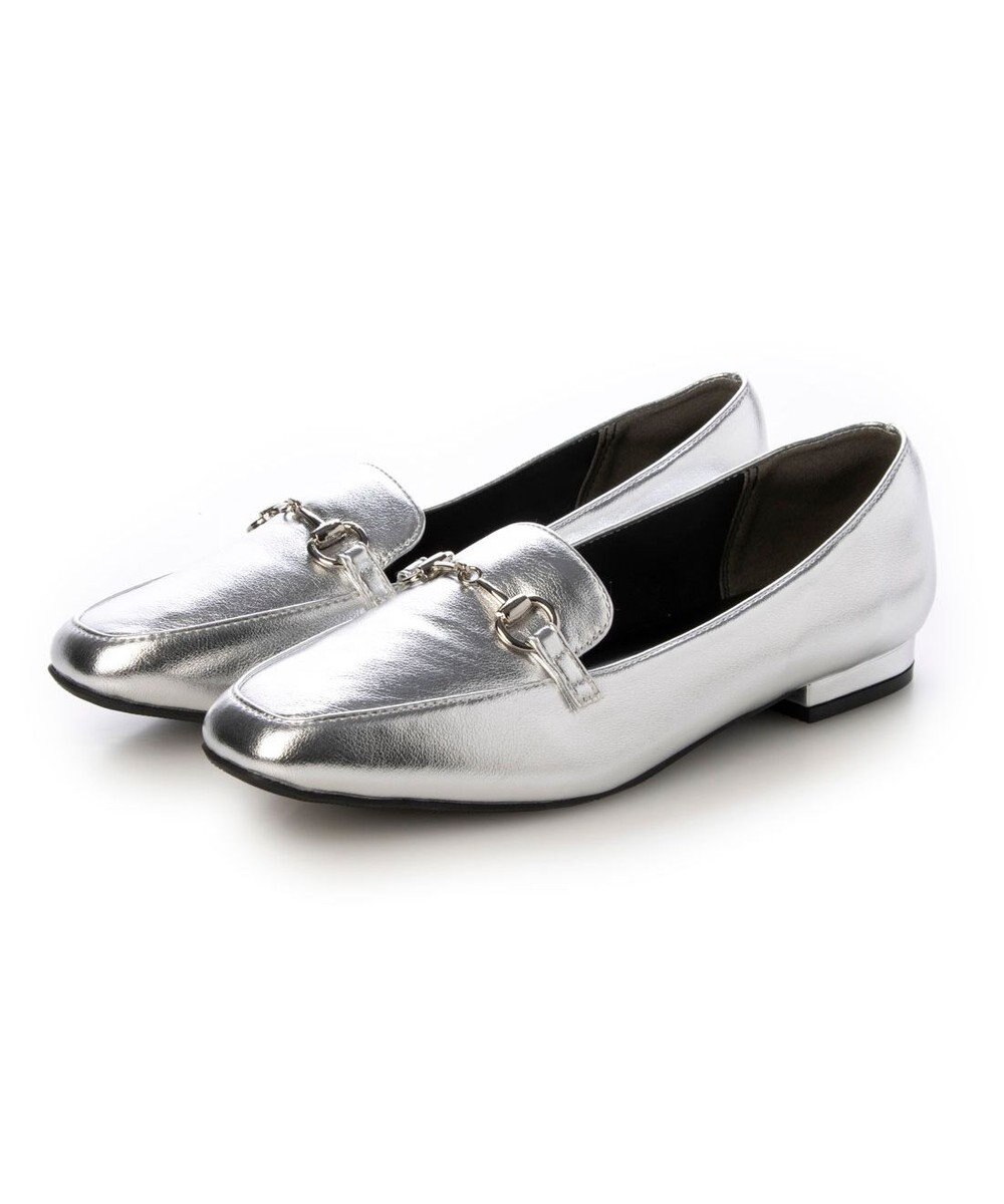 MODE ET JACOMO <noyau>スクエアトゥビット付きヒールローファー 