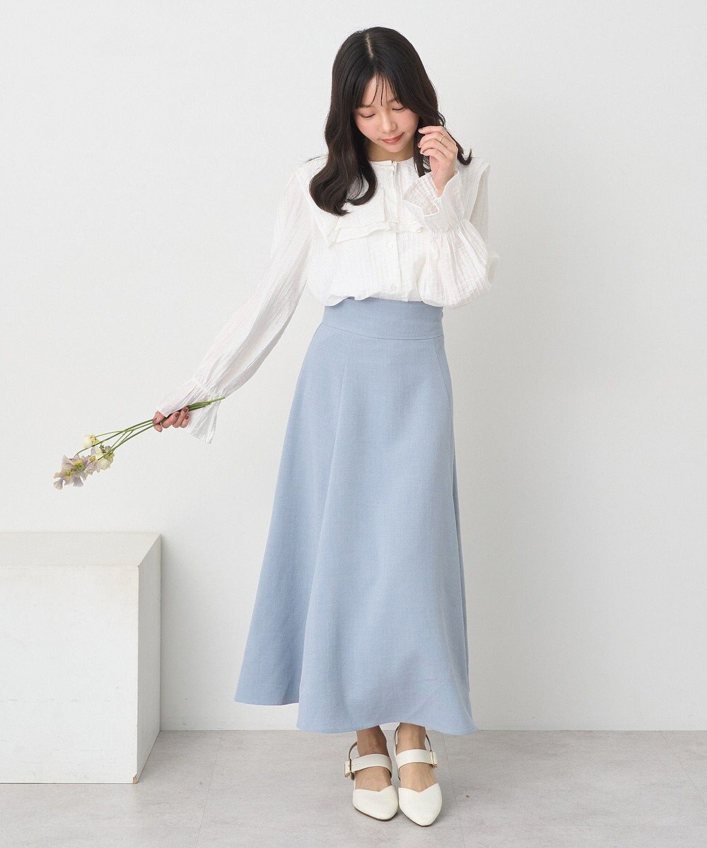 earth music&ecology ２ＷＡＹスクエアラッフルカラーブラウス 