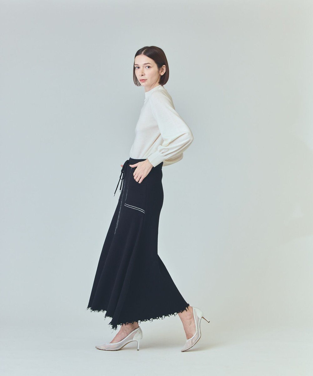 GRACE CONTINENTAL ミラノリブロングスカート 