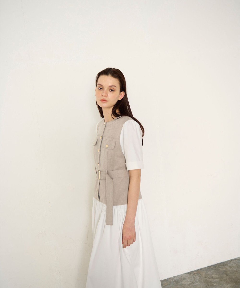 GRACE CONTINENTAL レイヤードコンビワンピース 