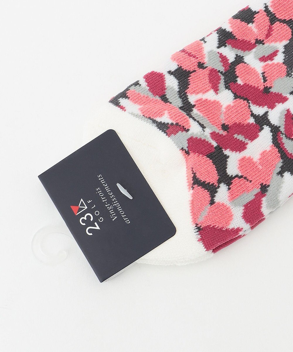 23区GOLF 【WOMEN】【抗菌防臭】チェリーブロッサム アンクルソックス 