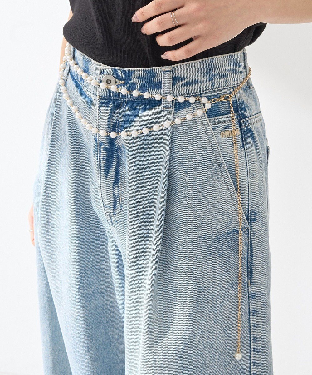 earth music&ecology パールチェーンベルト 