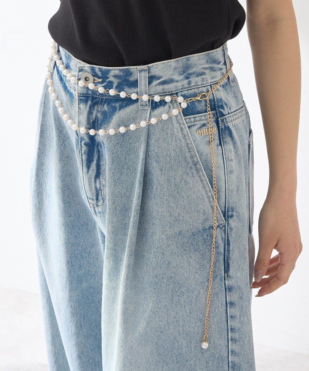 earth music&ecology パールチェーンベルト 