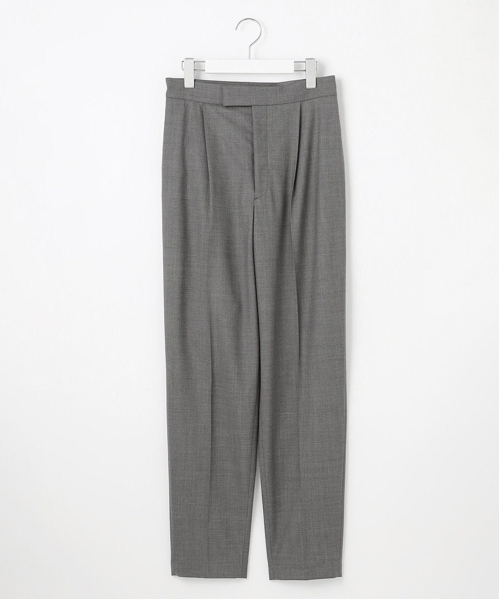 23区 【エステータ】ウールトロドライストレッチ タックテーパード パンツ 