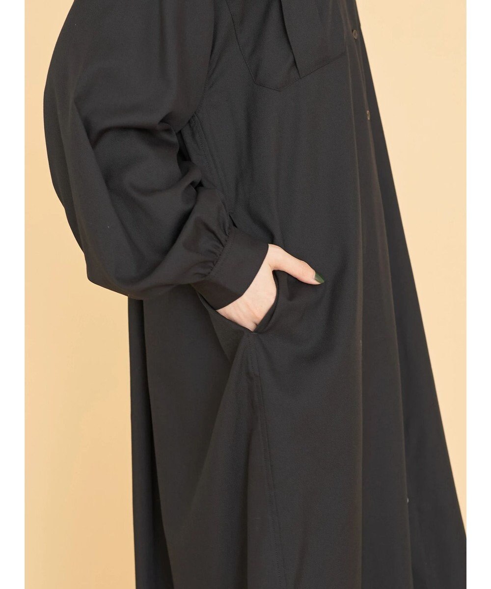 AMERICAN HOLIC イージーケアＷポケットシャツワンピース 