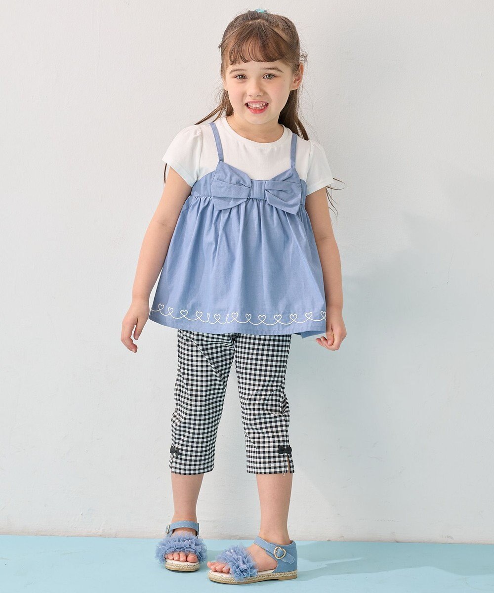 ANY KIDS ひんやりクール ギンガムパンツ 