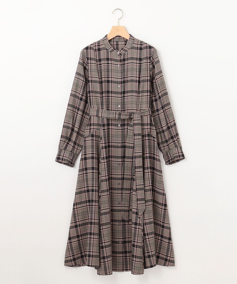 組曲 シアーツイルチェック ワンピース 