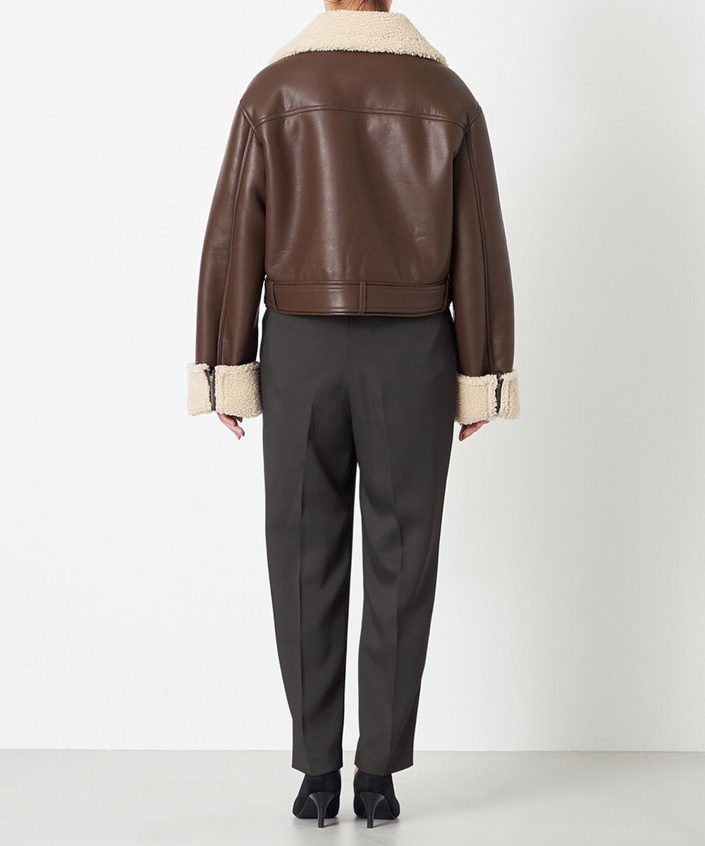 NAVE 【Nave】ヴィーガンムートン ライダースジャケット 