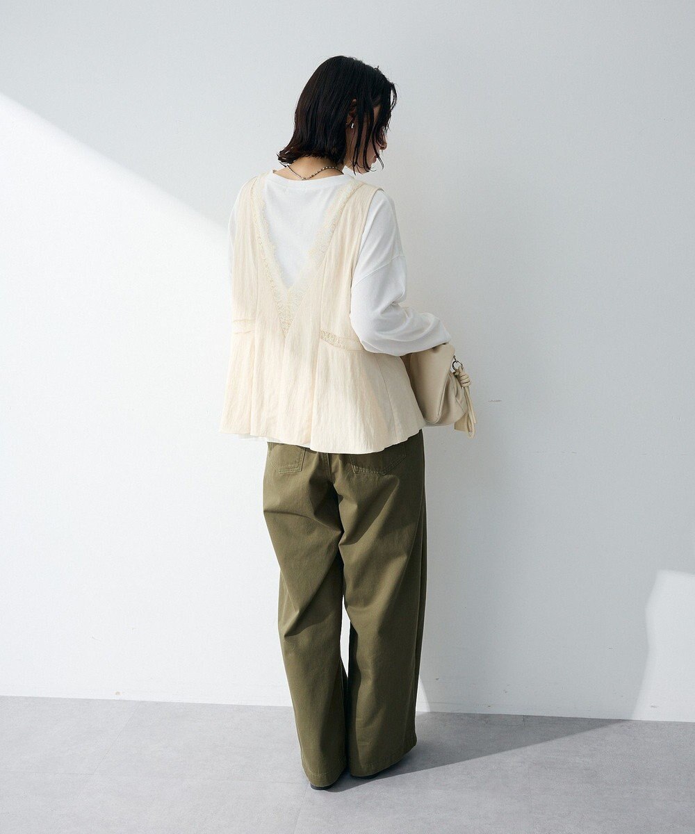 Green Parks ランジェリー風サテンビスチェ 