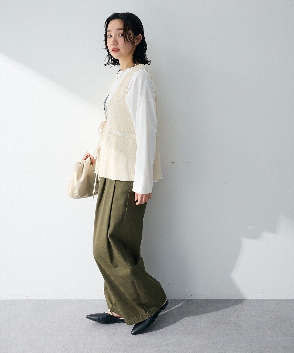 Green Parks ランジェリー風サテンビスチェ 