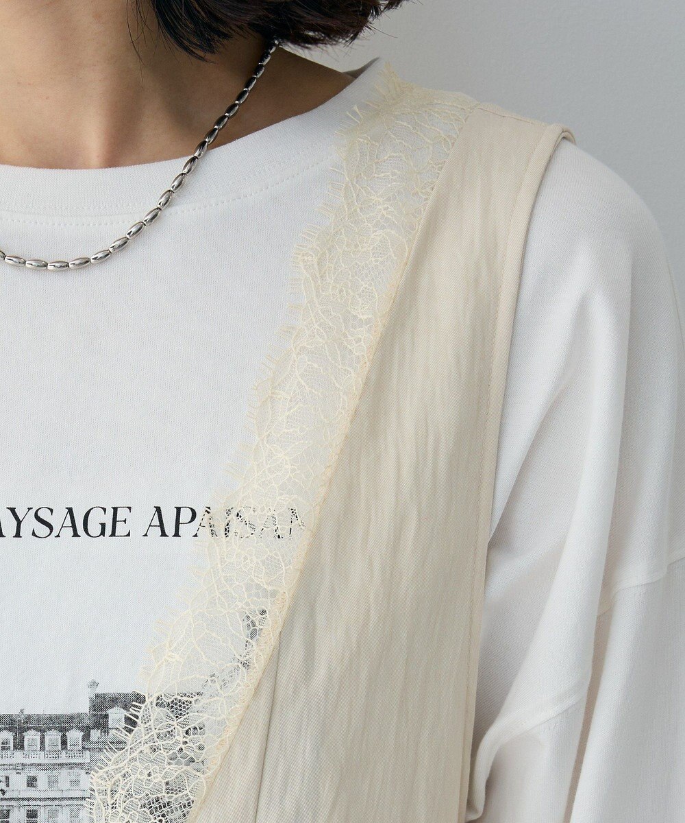 Green Parks ランジェリー風サテンビスチェ 