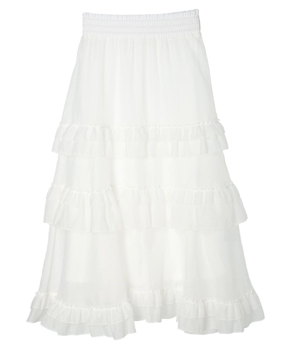 Green Parks ・ＥＬＥＮＣＡＲＥ　ＤＵＥ　シアーフリルティアードスカート 