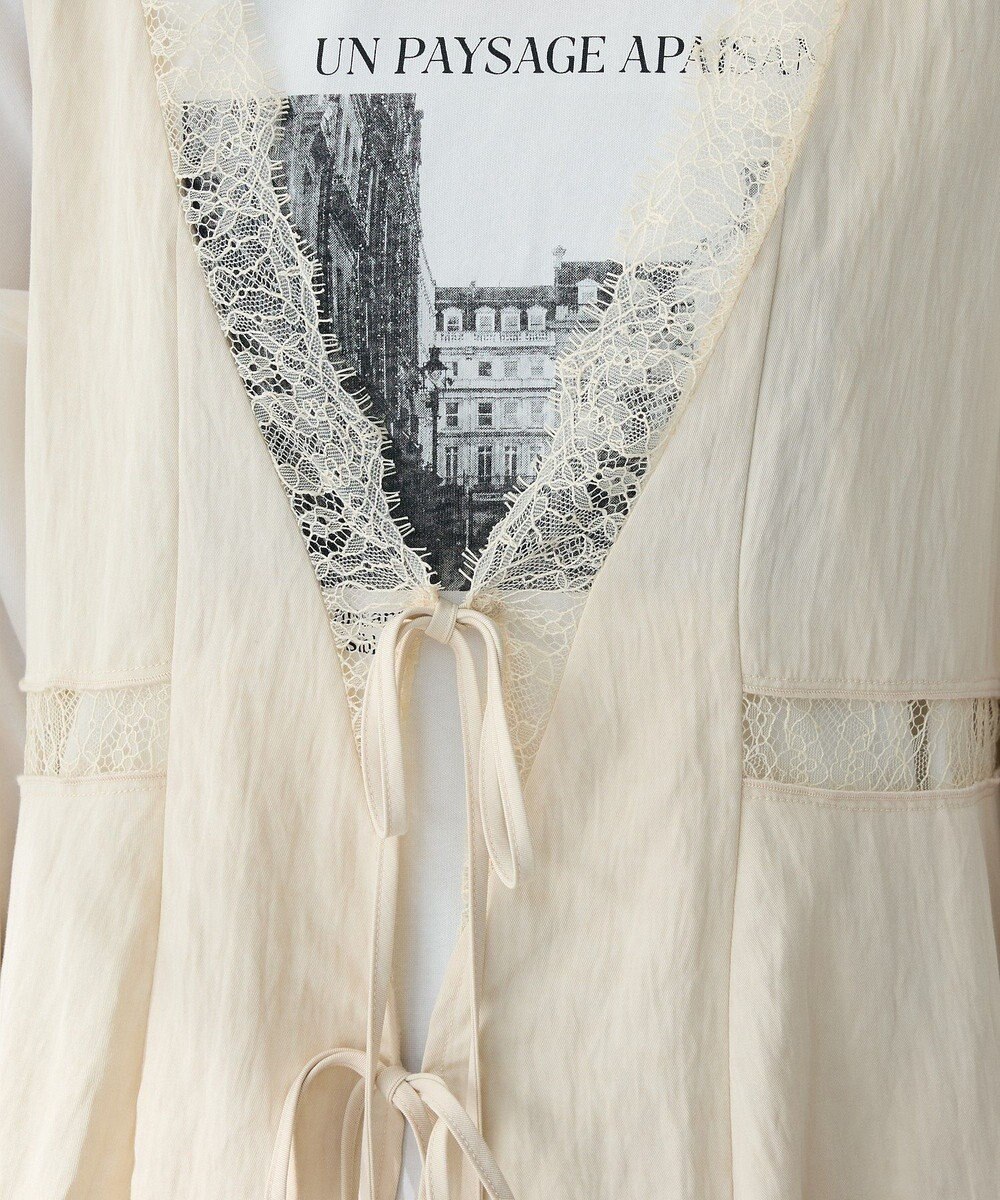 Green Parks ランジェリー風サテンビスチェ 