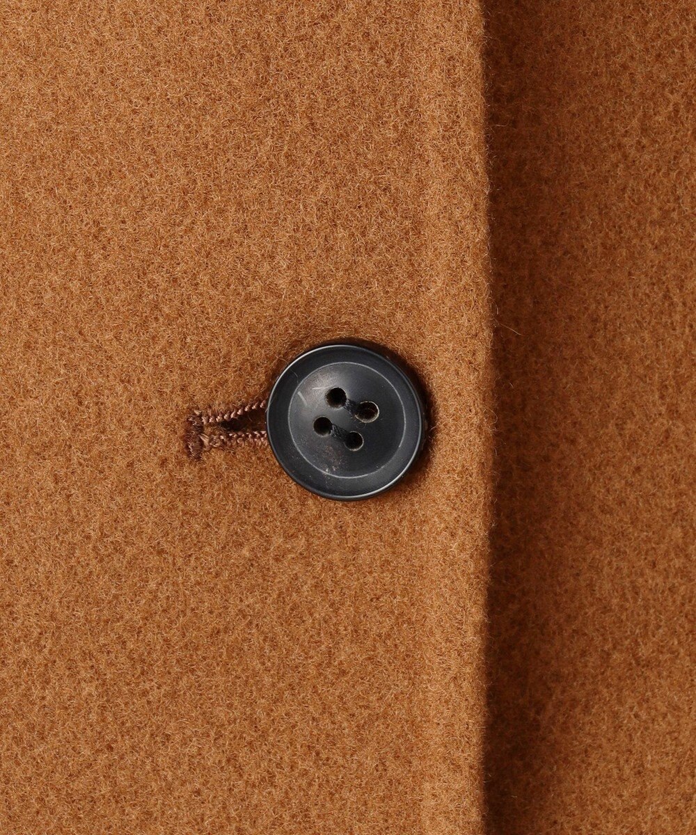 BEIGE， LEMOORE / ウールリバーフード付きロングジレ 