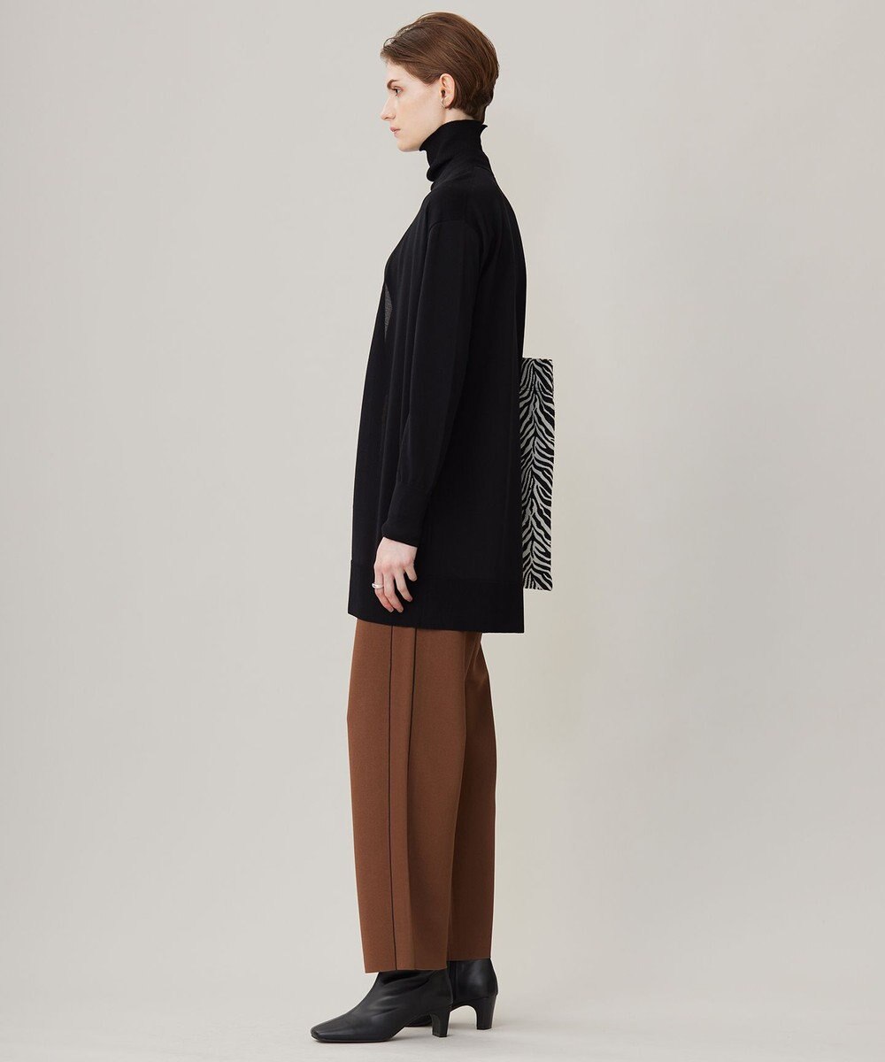 ICB 【洗える】 ウールアセテートハイゲージ カーディガン 