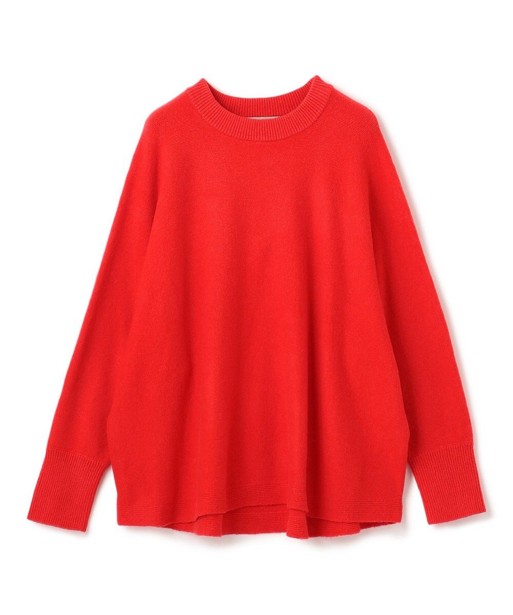 UNFILO 【洗える】ふわふわニット ラウンドヘム 
