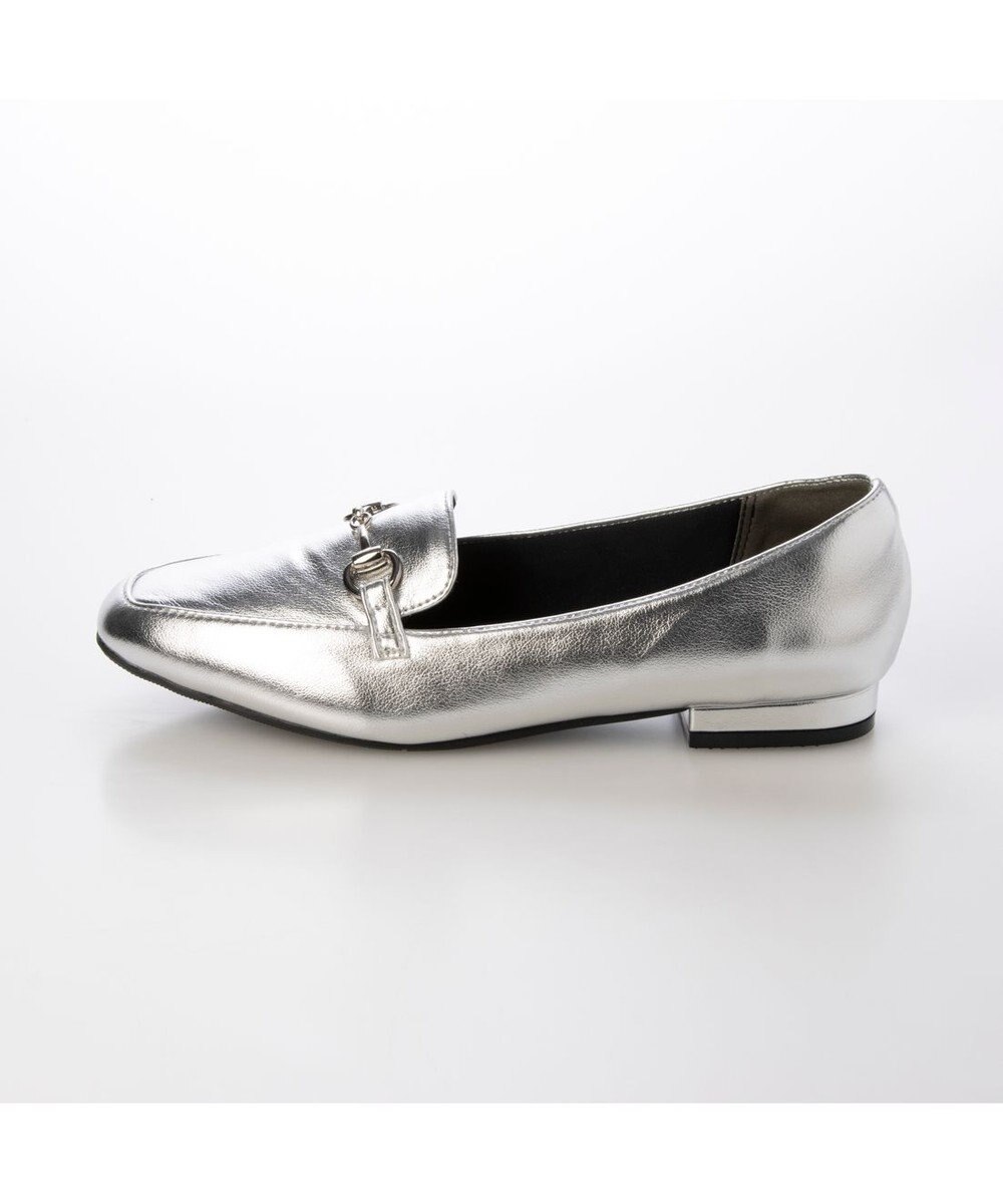 MODE ET JACOMO <noyau>スクエアトゥビット付きヒールローファー 