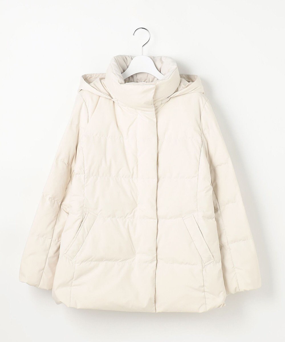 J.PRESS LADIES S 【洗える・2way】タフタダウン ミドル丈 コート 