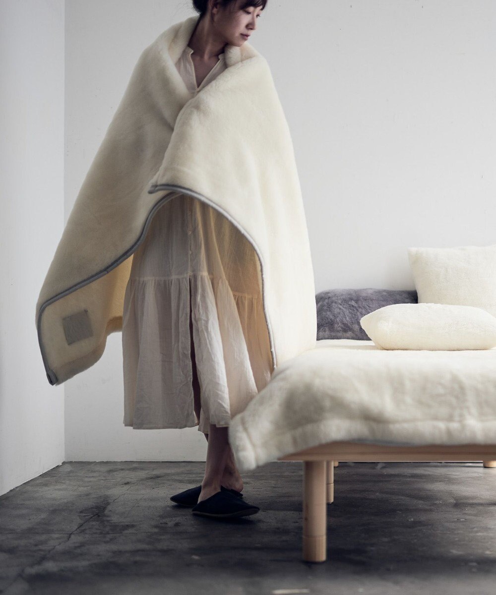 LOOM&SPOOL SRN2メリノウール毛布ハーフ 