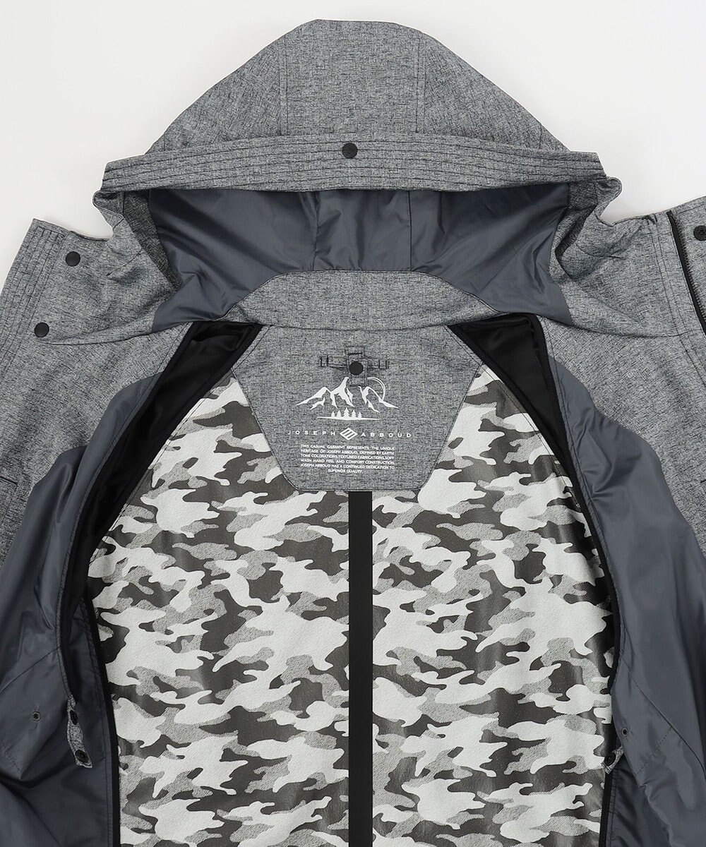 JOSEPH ABBOUD MOUNTAIN 【UNISEX】ホットピアスラブジャガードカモ コート 