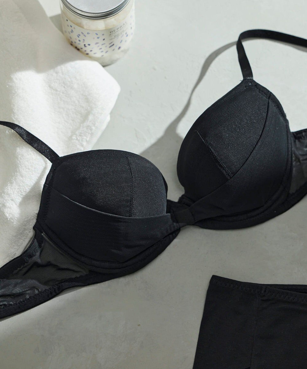 une nana cool 胸もとフィットをリボンでキープ リボンブラ 