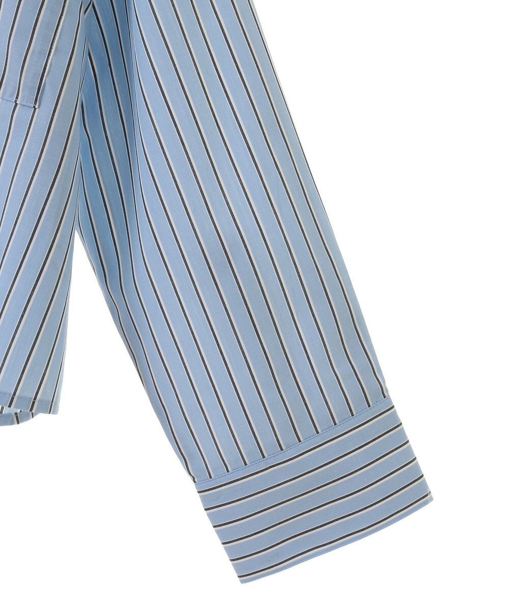 Green Parks イージーケアショート丈ストライプシャツ 