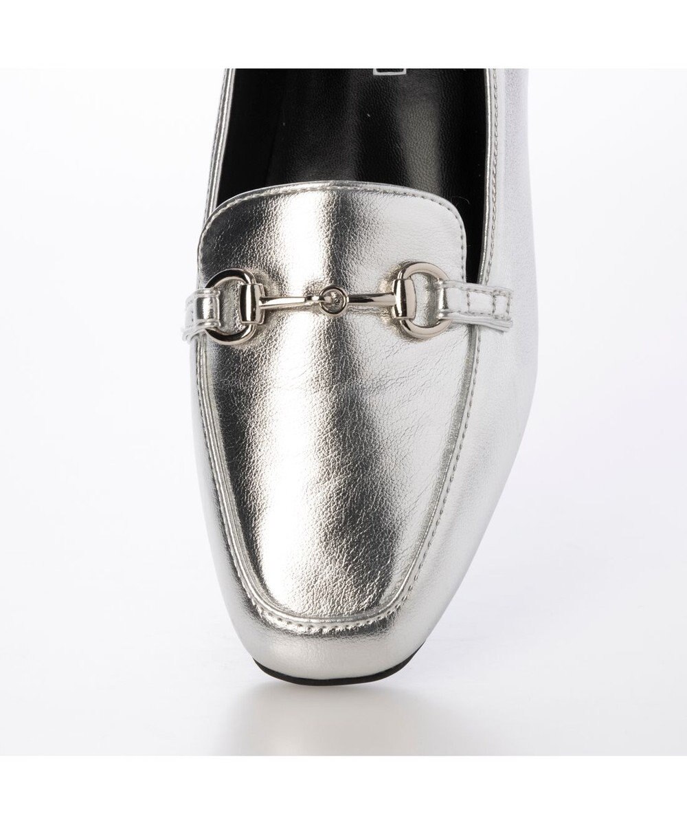 MODE ET JACOMO <noyau>スクエアトゥビット付きヒールローファー 