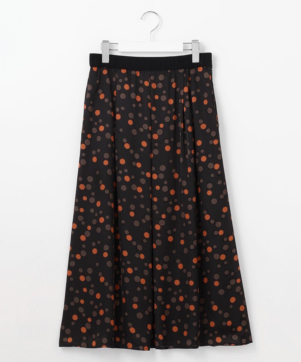 自由区 L マルチポルカドットプリント スカート 