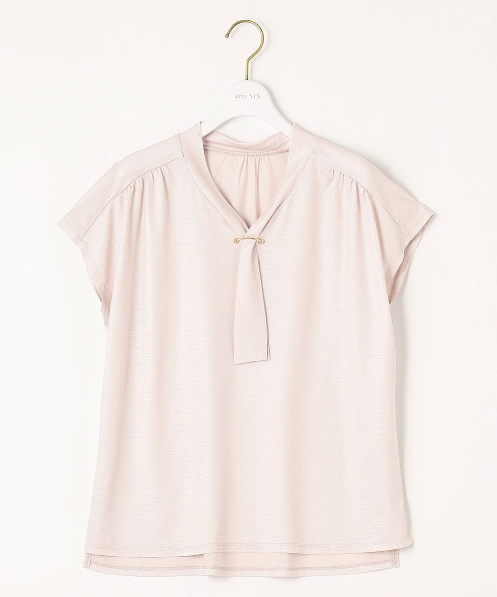 ANY SIS 【洗える】ポリベアボウタイ ブラウス 