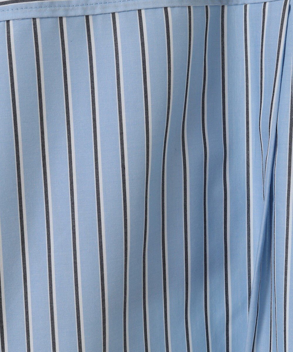 Green Parks イージーケアショート丈ストライプシャツ 