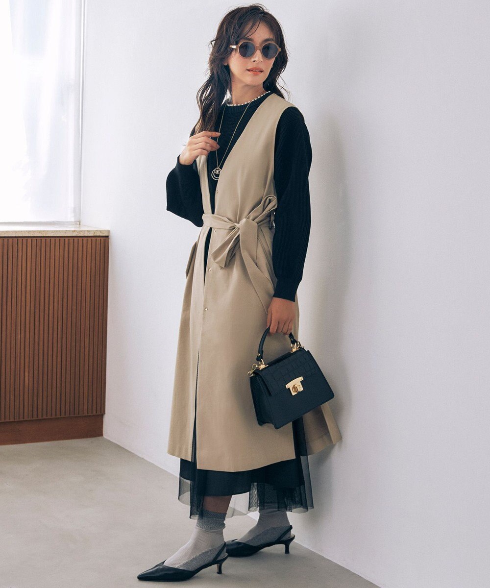 自由区 【洗える】4WAYトレンチ コート 